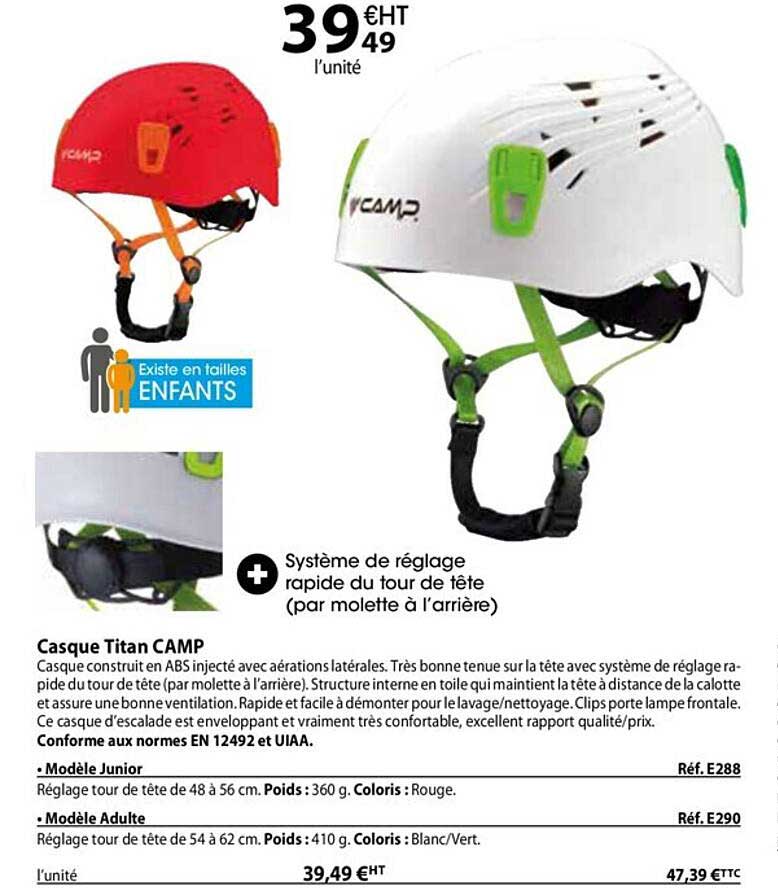 casque titan camp