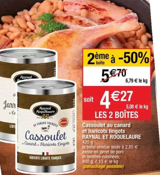Cassoulet Au Canard Et Haricots Lingots Raynal Et Roquelaure