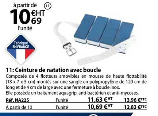 ceinture de natation avec boucle
