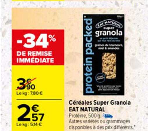 céréales super granola eat natural