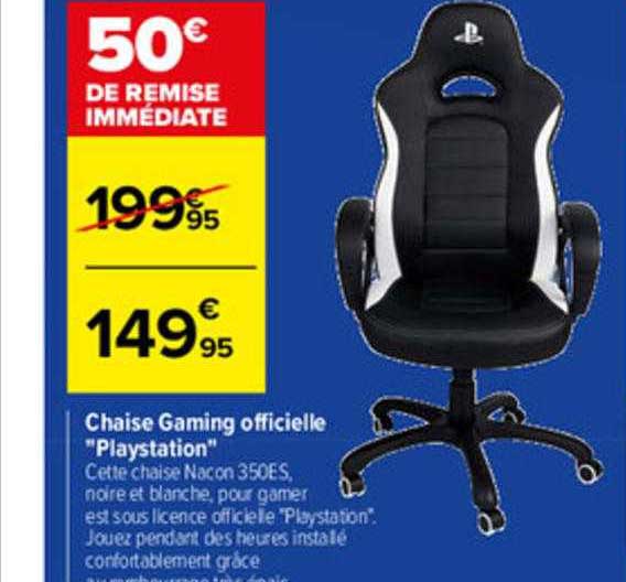 chaise gaming officielle "playstation"