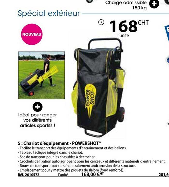 chariot d'équipement - powershot