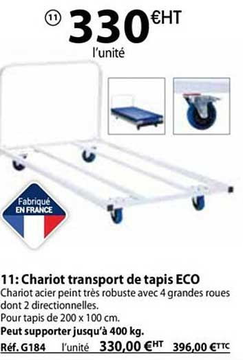 Chariot Transport De Tapis éco
