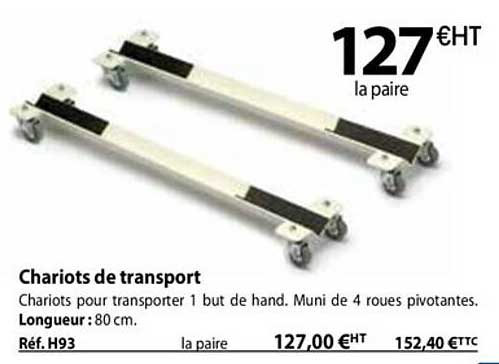 chariots de transport