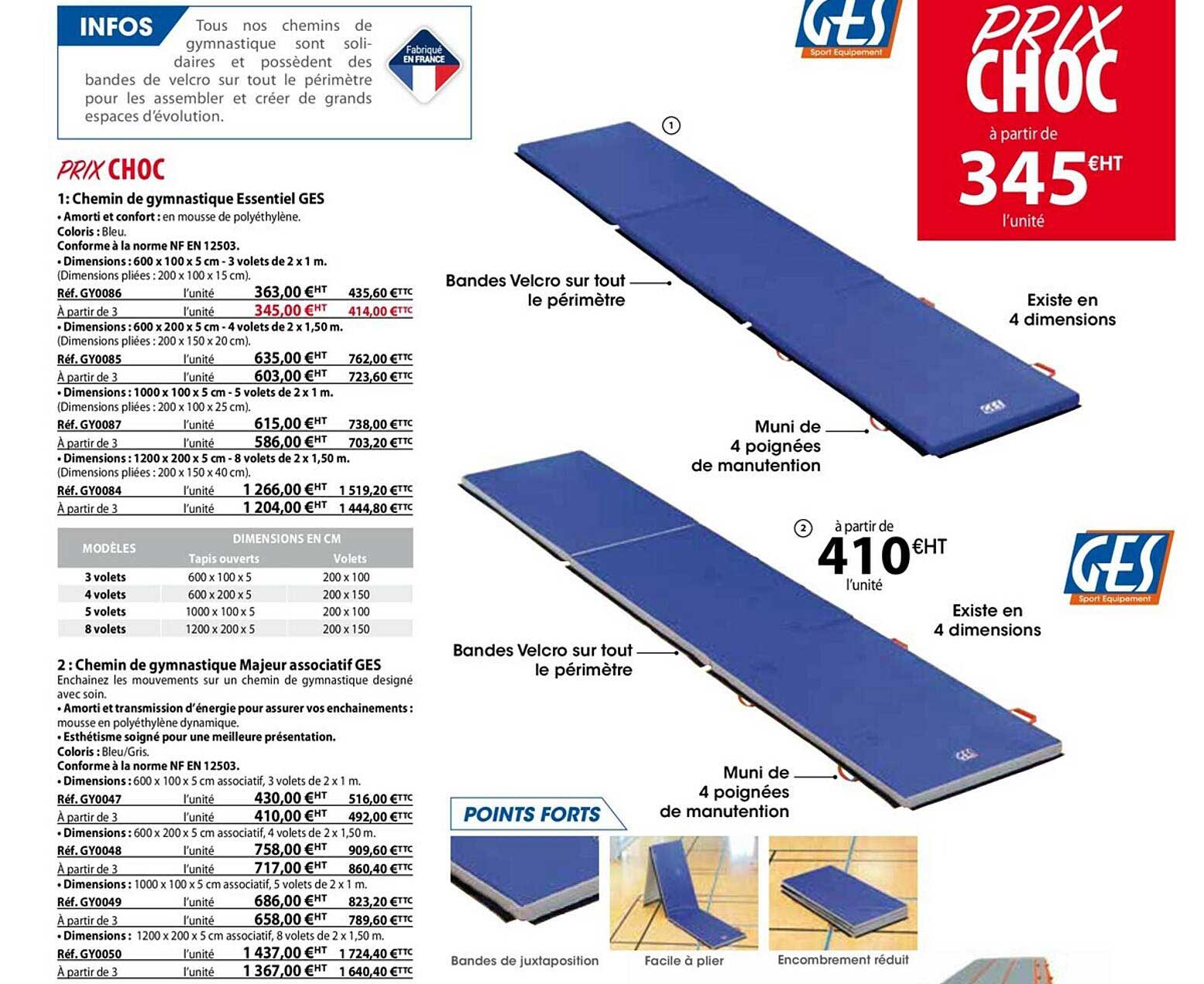 chemin de gymnastique essentiel ges, chemin de gymnastique majeur associatif ges