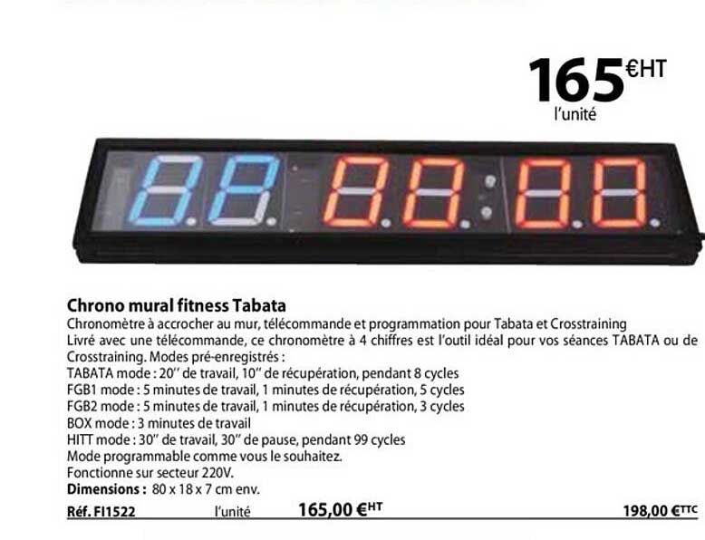 chrono mural fitness tabata