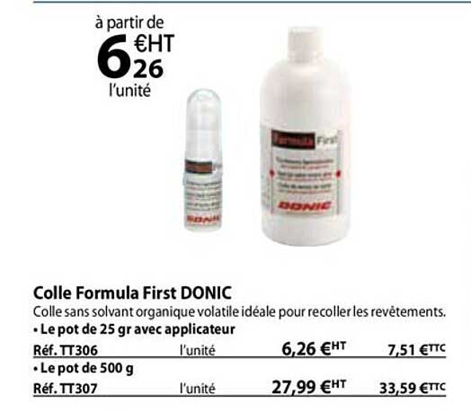 colle formula first donic