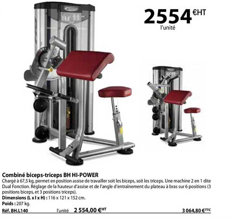 combiné biceps-triceps bh hi-power