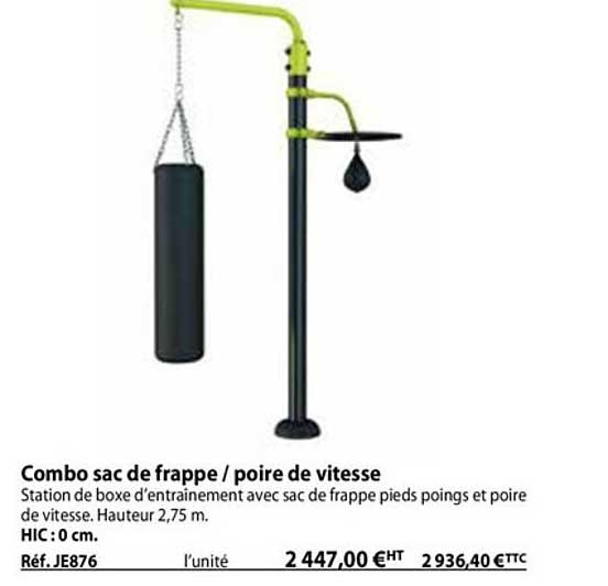 combo sac de frappe - poire de vitesse