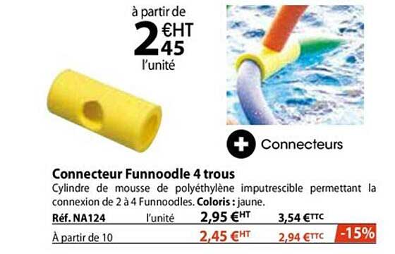 connecteur funnoodle 4 trous