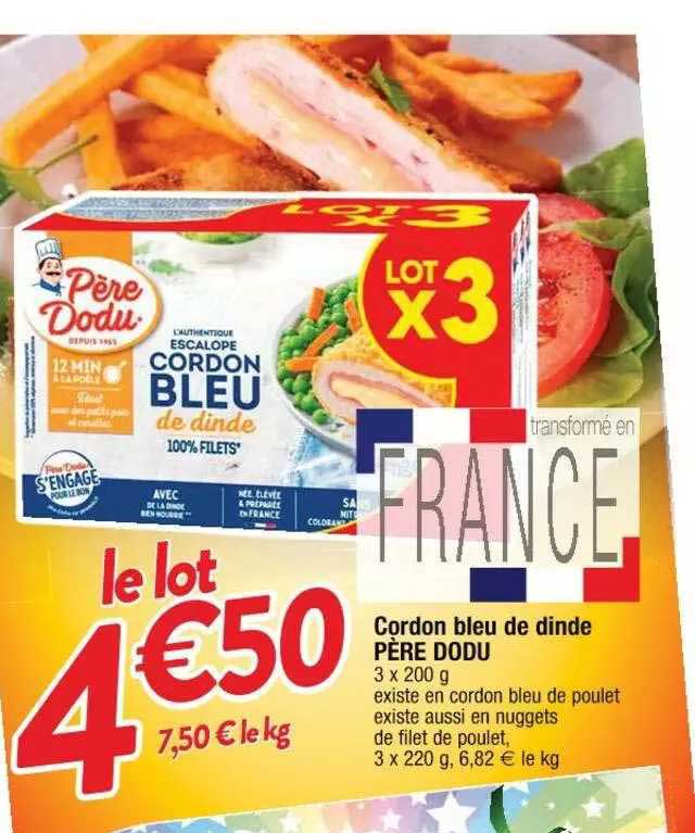 cordon bleu de dinde père dodu