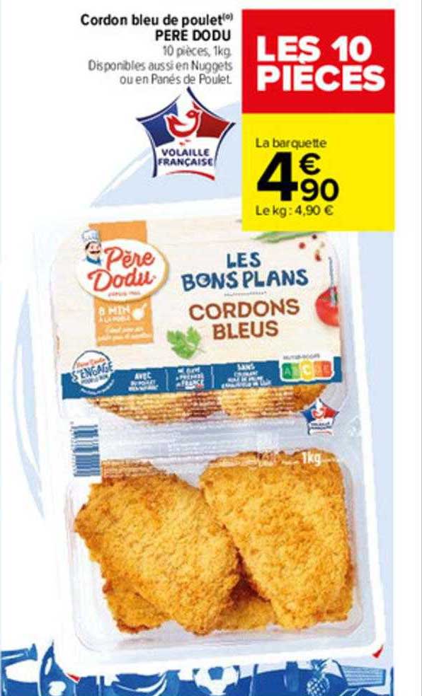 cordon bleu de poulet père dodu