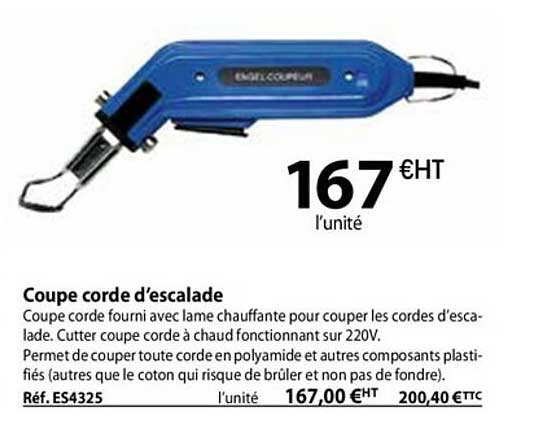 coupe corde d'escalade