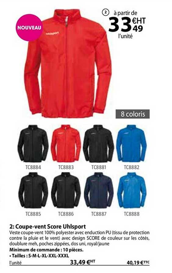 coupe-vent score uhlsport