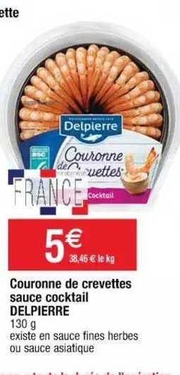Couronne De Crevettes Sauce Cocktail Delpierre