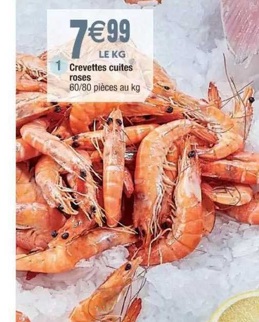Crevettes Cuites Roses