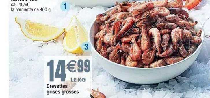 crevettes grises grosses