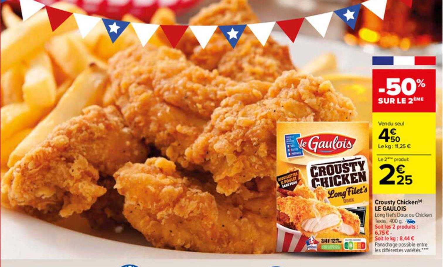 crousty chicken le gaulois