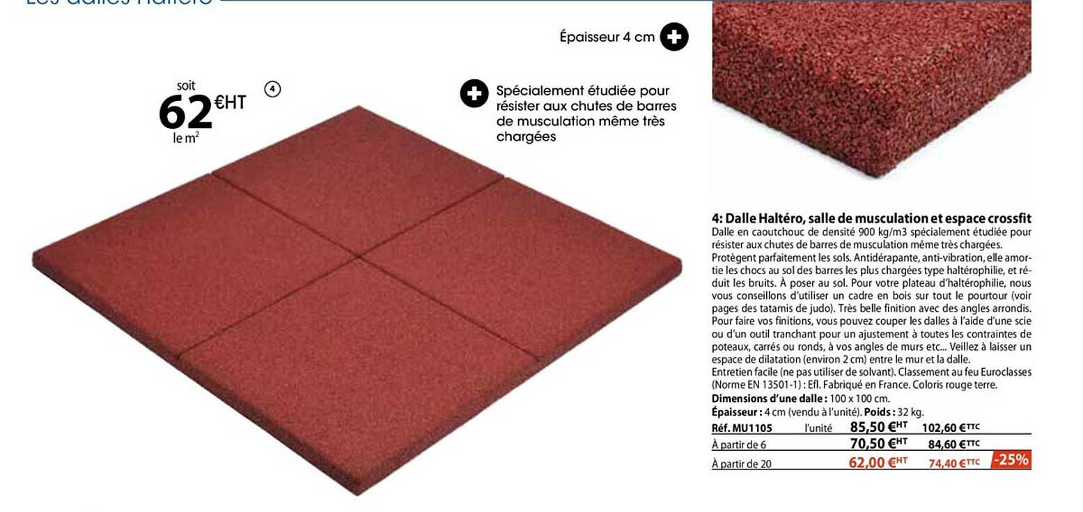 dalle haltéro, salle de musculation et espace crossfit