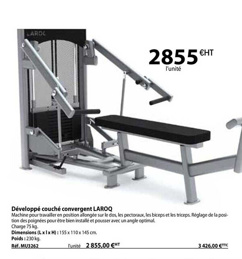 développé couché convergent laroq