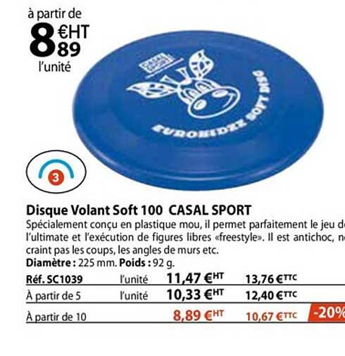 disque volant soft 100 casal sport