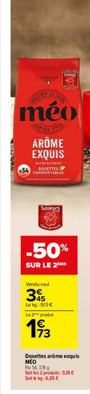 Dosette Arôme Exquis Méo