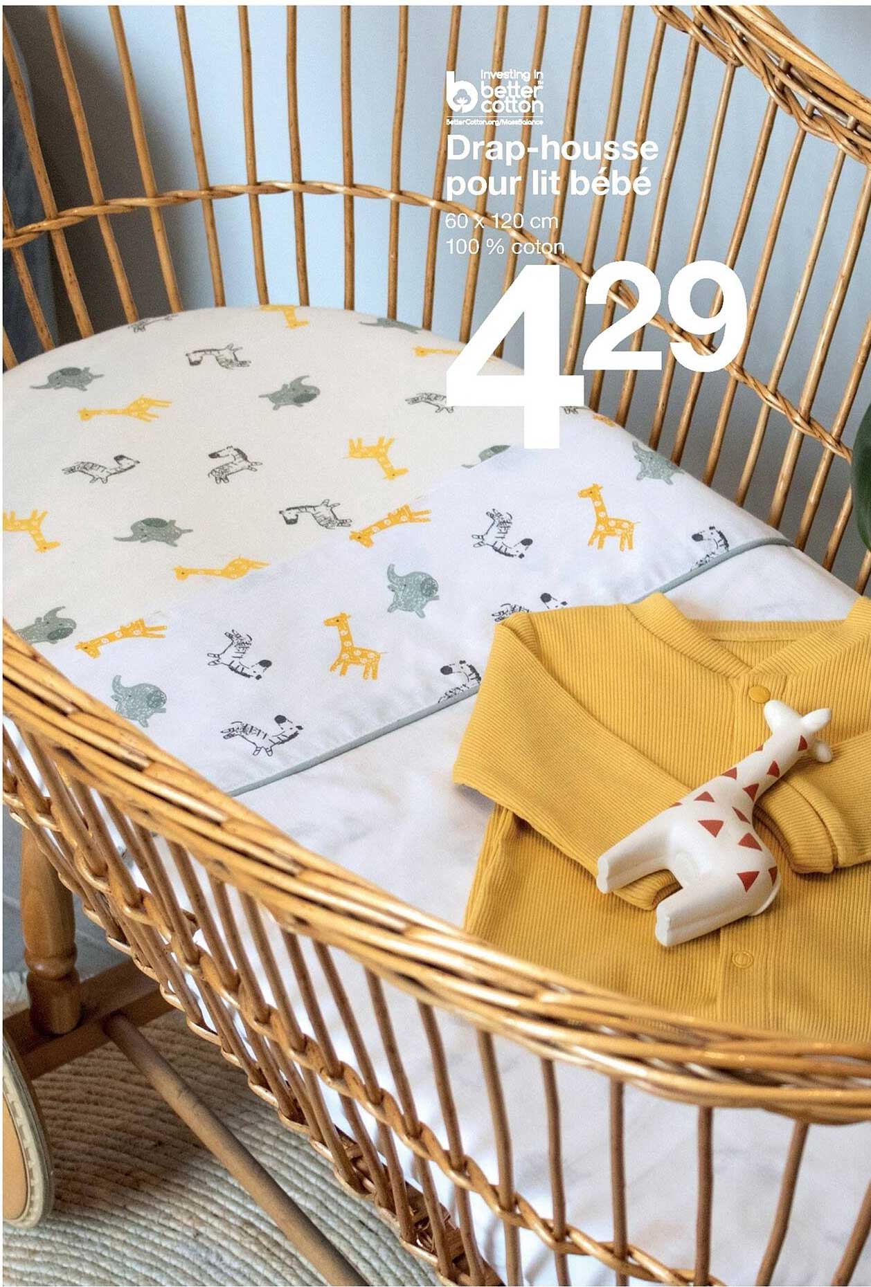 drap-housse pour lit bébé