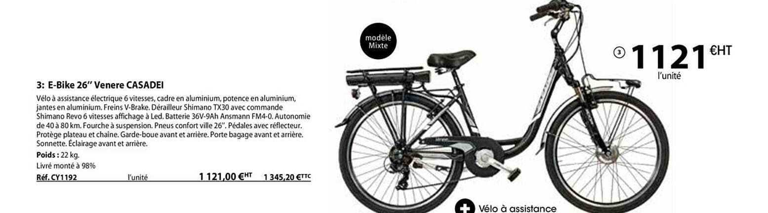 e-bike 26" venere casadei