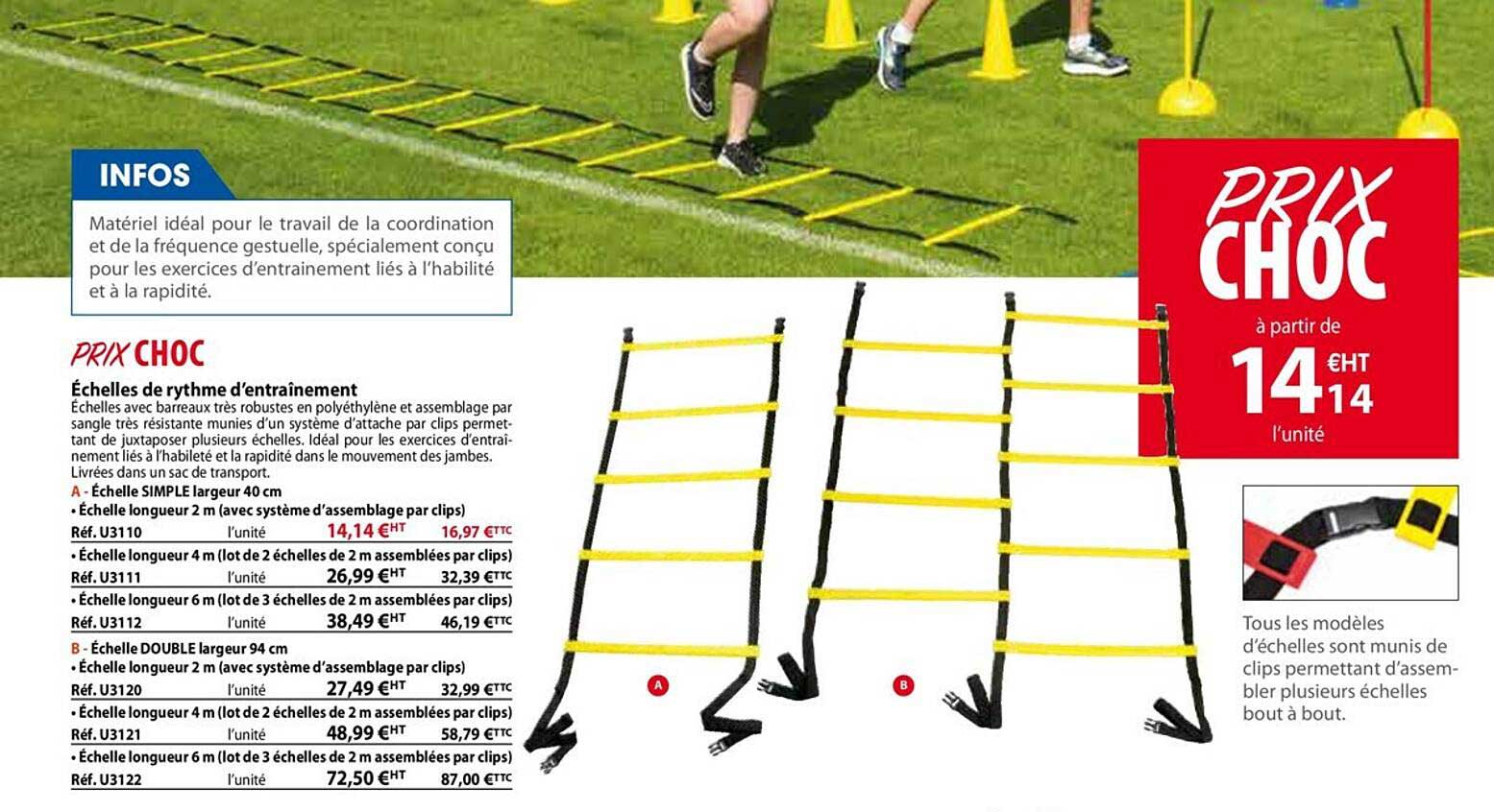 échelles de rythme d'entraînement