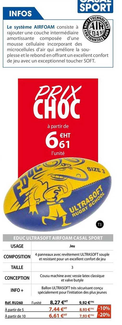 educ ultrasoft airfoam casal sport