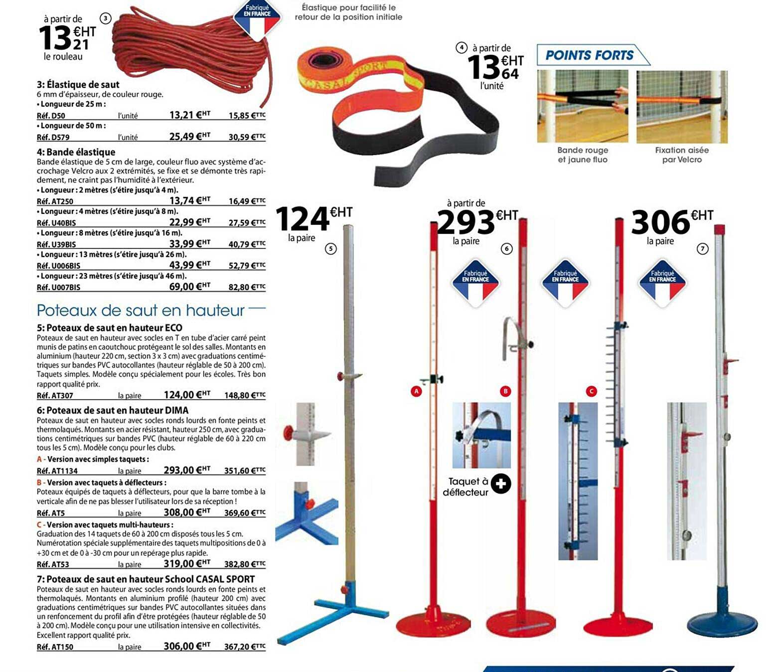 élastique de saut, bande élastique, poteaux de saut en hauteur eco, poteaux de saut en hauteur dima, poteaux de saut en hauteur school casal sport