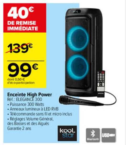 enceinte high power kool star