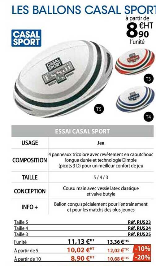 essaie casal sport