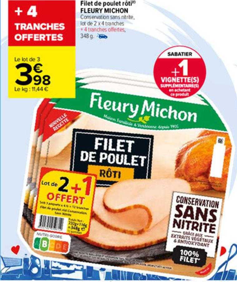 filet de poulet rôti fleury michon