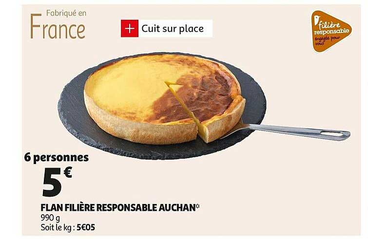 Flan Filière Responsable Auchan