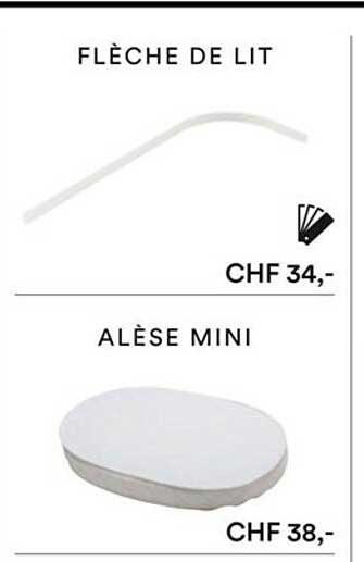 flèche de lit, alèse mini