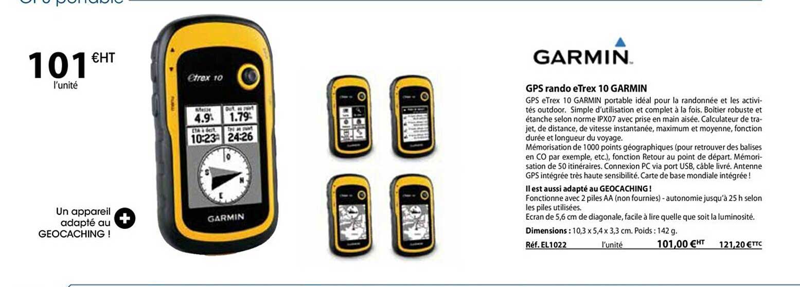 gps rando eTrex 10 garmin