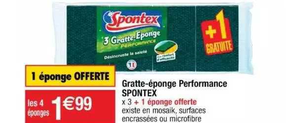 gratte-éponge performance spontex