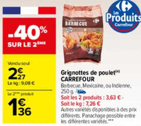 Grignottes De Poulet Carrefour