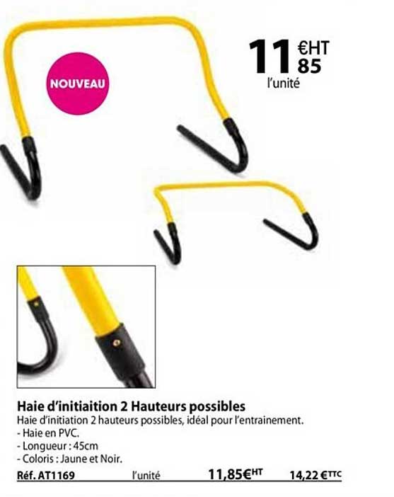 haie d'initiation 2 hauteurs possibles