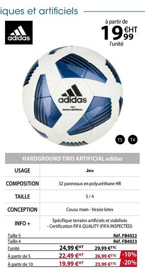 hardground tiro artificial adidas
