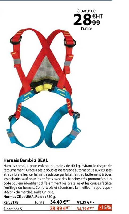 harnais bambi 2 beal