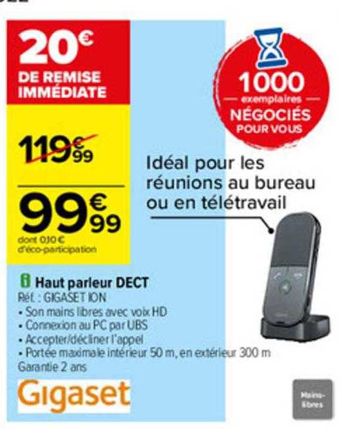 haut parleur dect gigaset