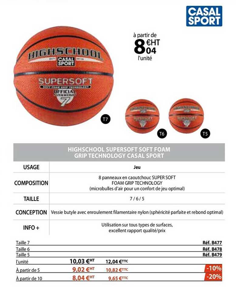 highschool supersoft soft foam grip technology casal sport