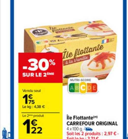 île flottante carrefour original