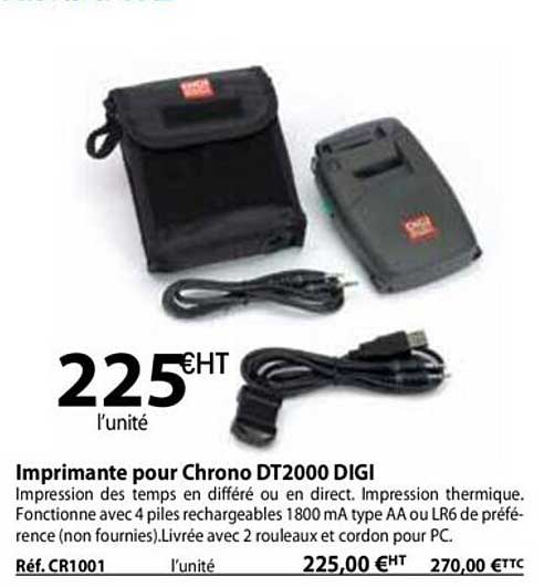 imprimante pour chrono dt2000 digi