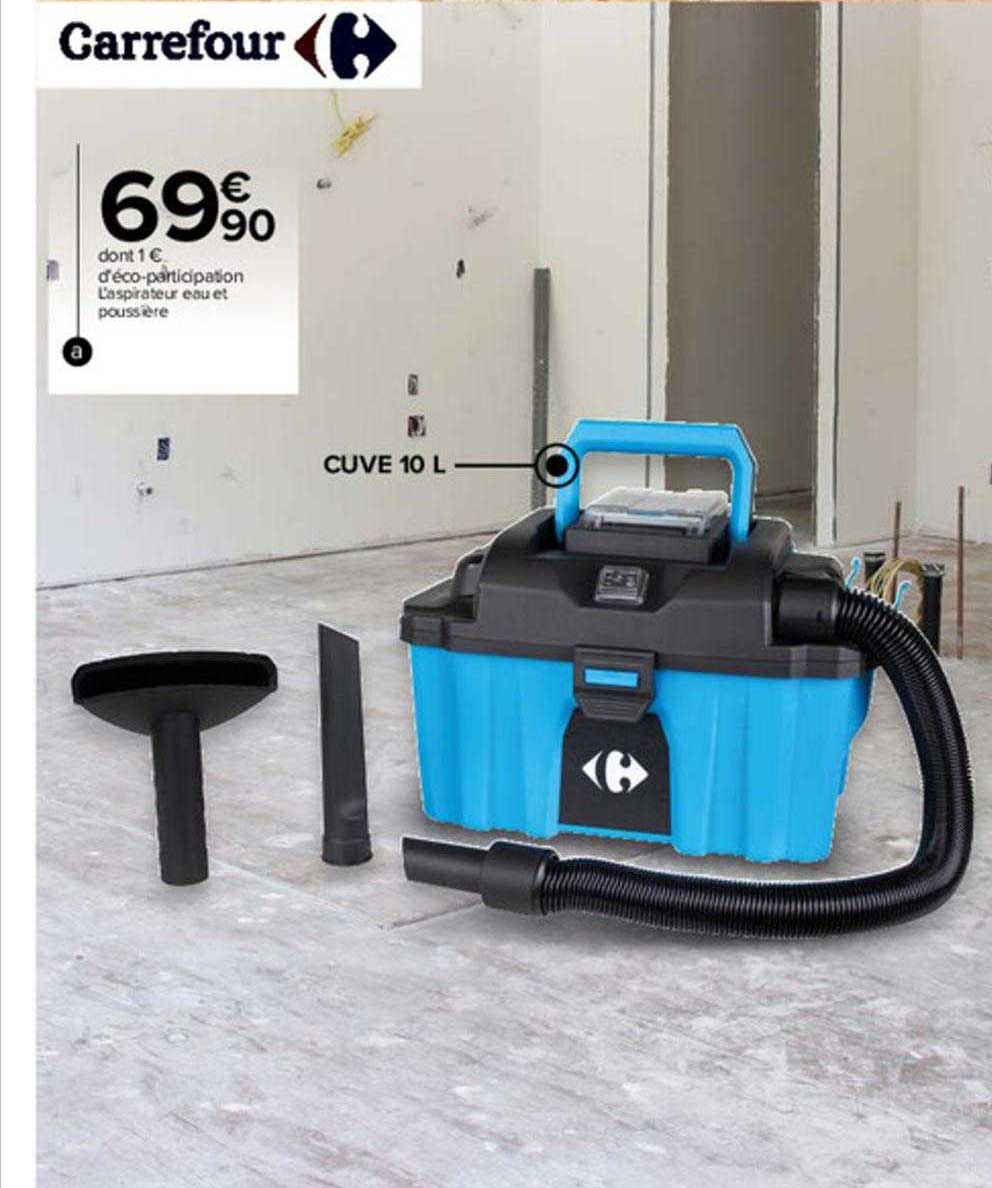 l'aspirateur eau et poussière carrefour