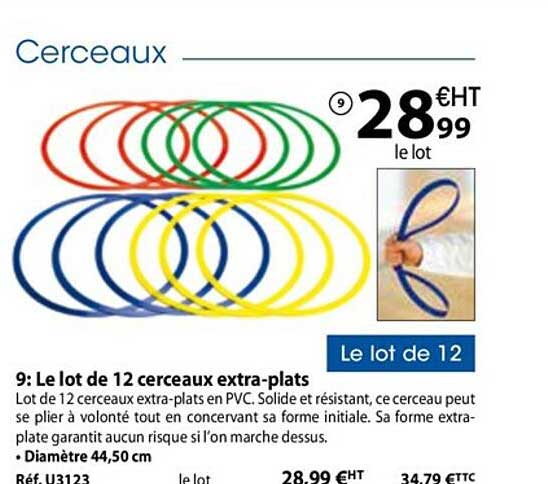 Le Lot De 12 Cerceaux Extra-plats