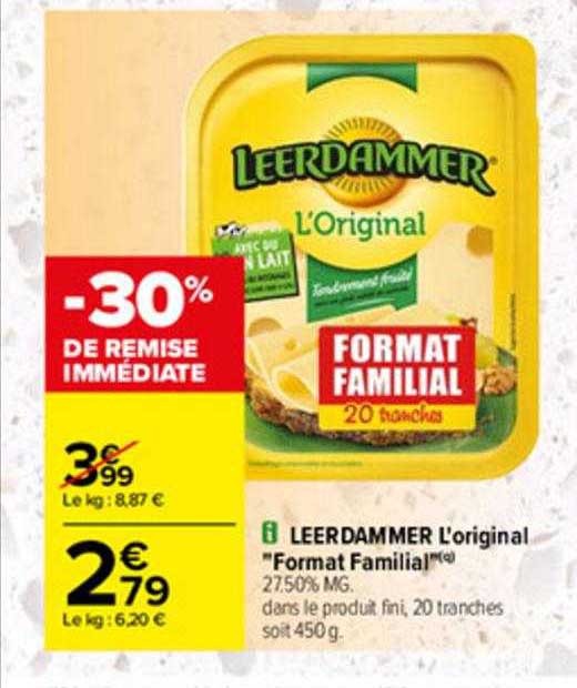 leerdammer l'original "format familial"