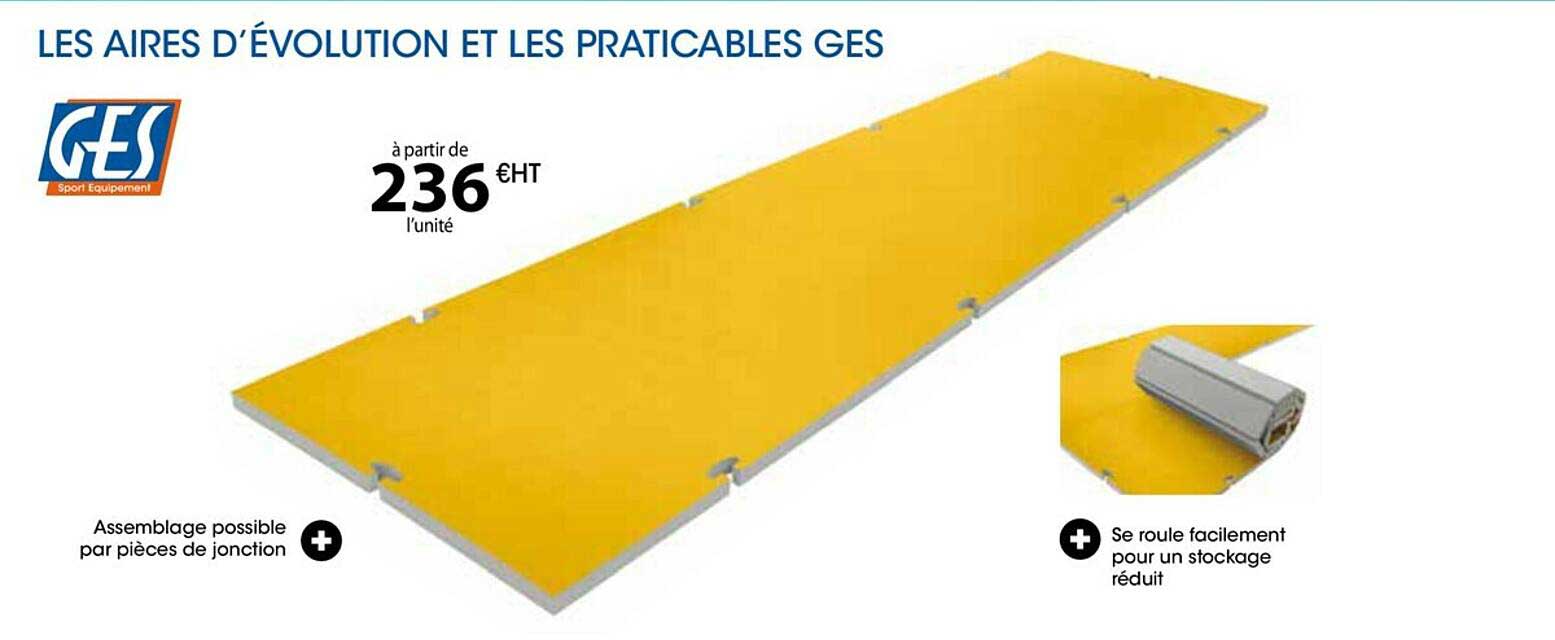 les aires d'évolution et les praticables ges